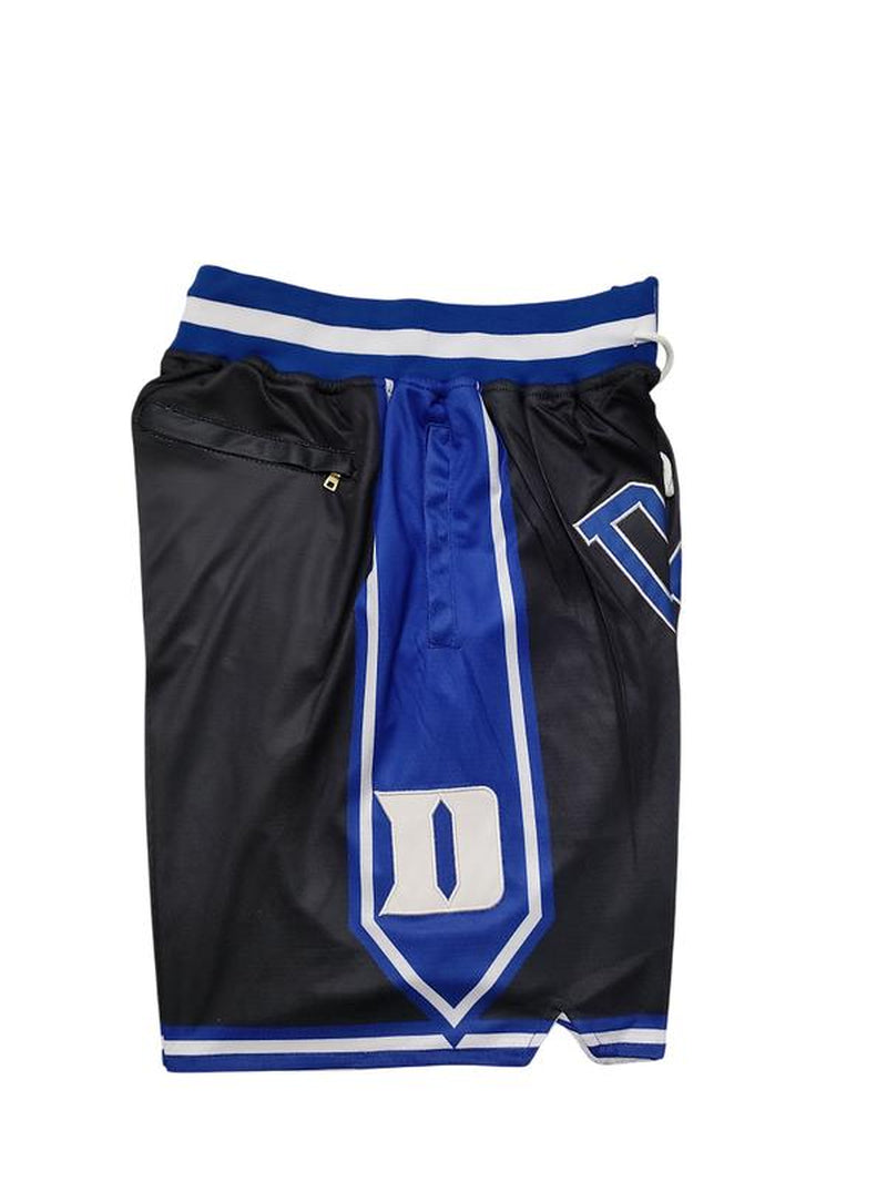 Basketball Shorts DUKE Four Pockets Cheap and High Quality Sewing Embroidery Covered Court Beach Pants 2025 Outdoor Sports Shorts Big Size Black White Blue Accepting Mixed Wholesale and Retail